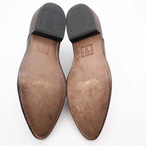 Frye Billy Shootie Boots Women's Size 9.5 B Gray Brown Leather Slip On - Picture 7 of 10